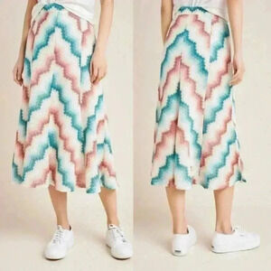 Anthropologie Maeve Maria Chevron Sweater Skirt Size XS